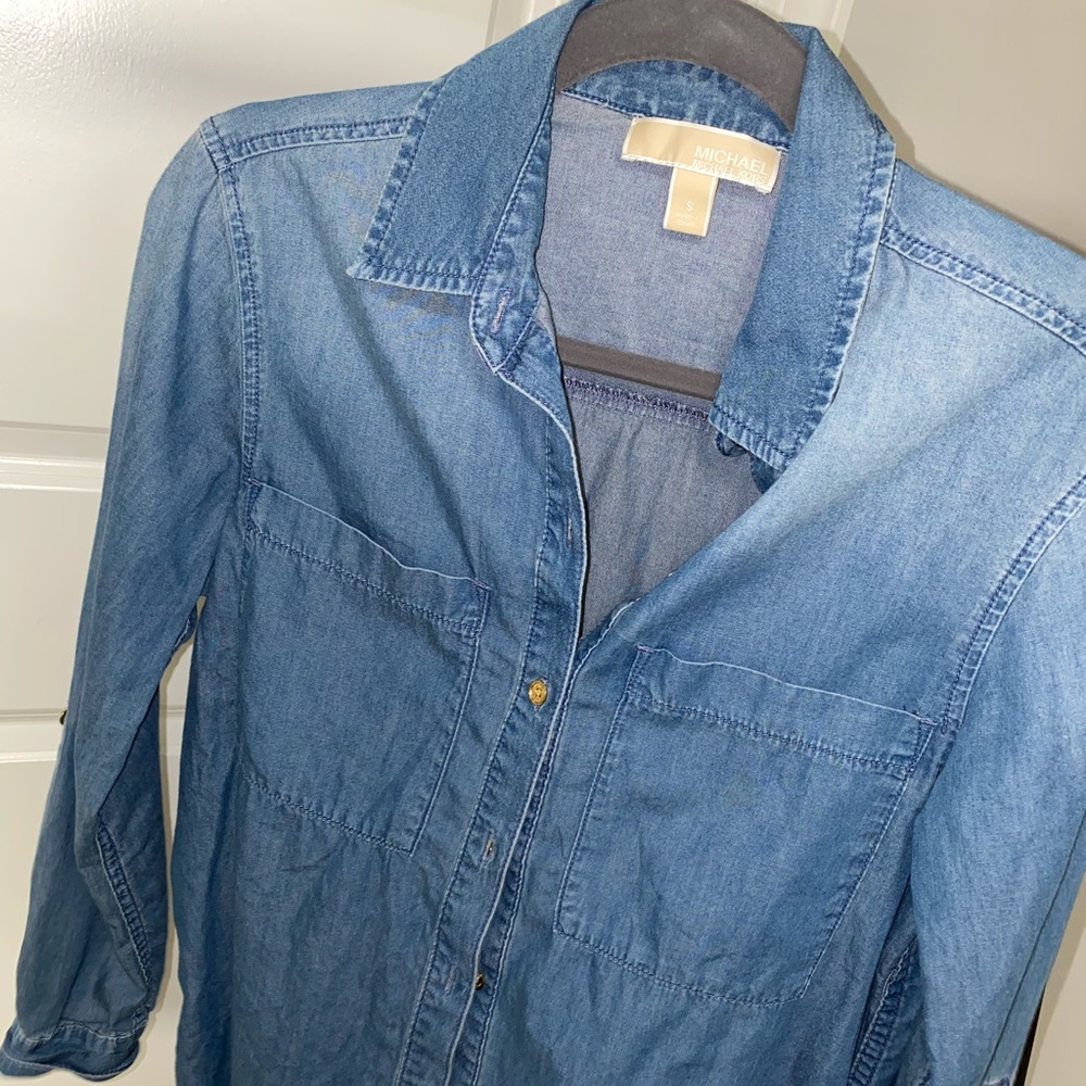 Michael Kors - Jean Button Down Blouse - Size: S